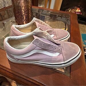 Vans lavender purple tennis shoes size 7